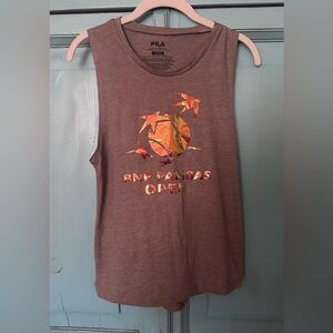 BNP Paribas Open Graphic Muscle Tank -with Iridescent Logo
